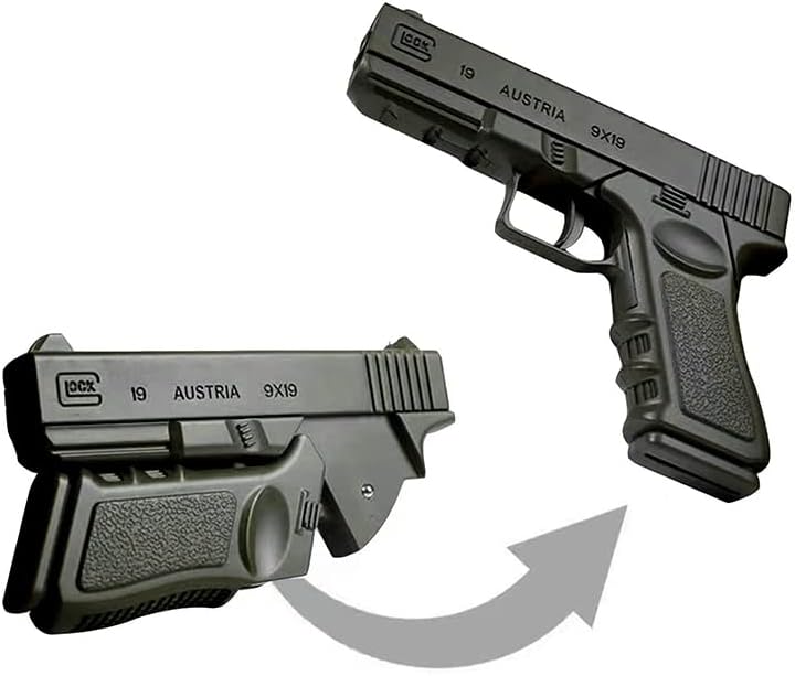 Mini Alloy Foldable Manual Target Gun With Soft Pellets