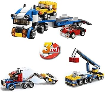 3in1 DIY Architect Transporter Vehicle Bricks Set - 264+Pcs