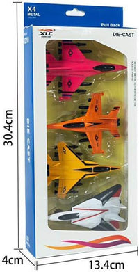 Diecast Pullback Air-planes Model Set of 4