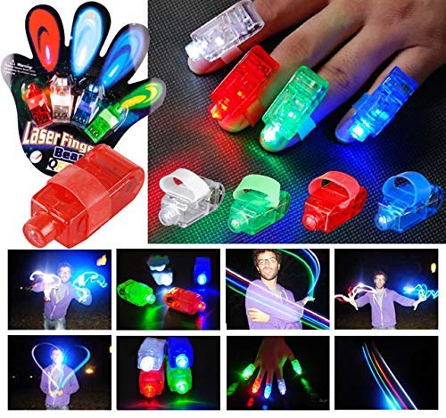 4Pcs Finger Projector Laser Beam Toy