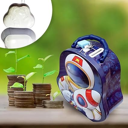 Astronaut Themed Kids Coin Saving Box