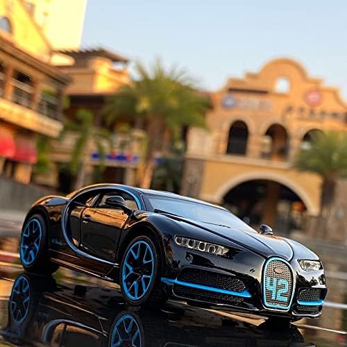 1:32 Diecast Bugatti Chiron With Acrylic Display Box - Black