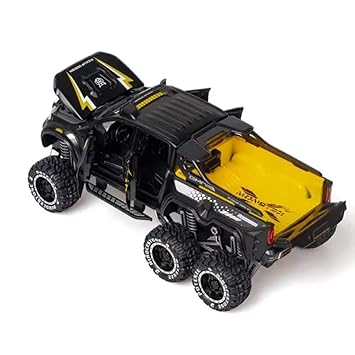 1:24 Diecast Mercedes X-Class 6X6 Pickup Truck With Mini Bike