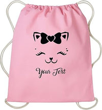 15* Inches Printed Nylon Drawstring Backpack - Assortment