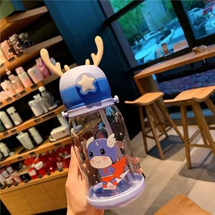 600ml Premium Transparent Sipper Water Bottle