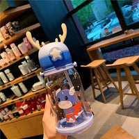 600ml Premium Transparent Sipper Water Bottle