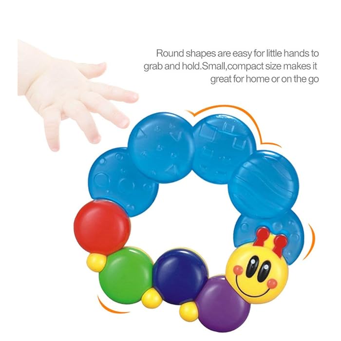 Caterpillar Design Baby Teether & Rattle