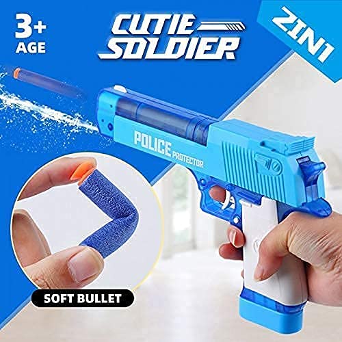 2in1 Manual Police Soft Bullet & Water Emission Gun