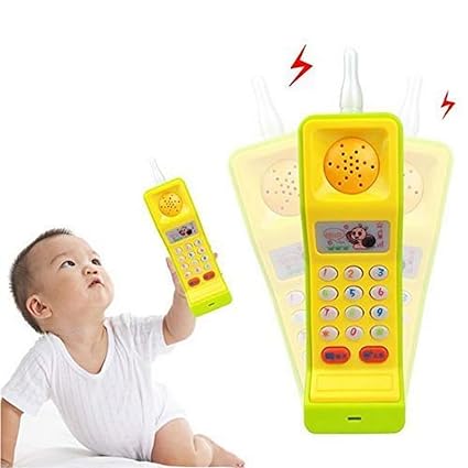 Kids Cute Shape Cordless Light & Musical Phone