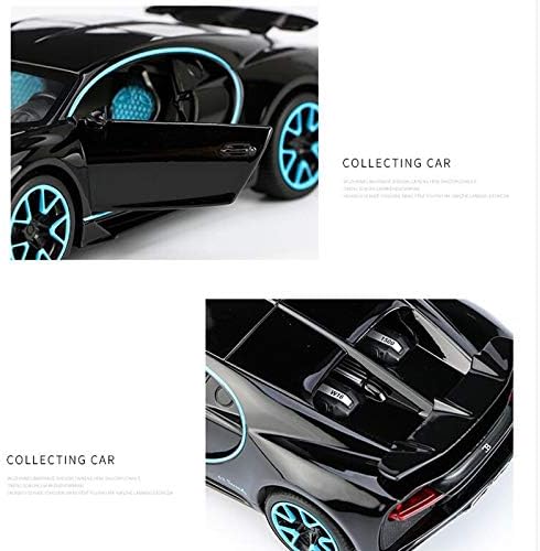 1:32 Diecast Bugatti Chiron With Acrylic Display Box - Black