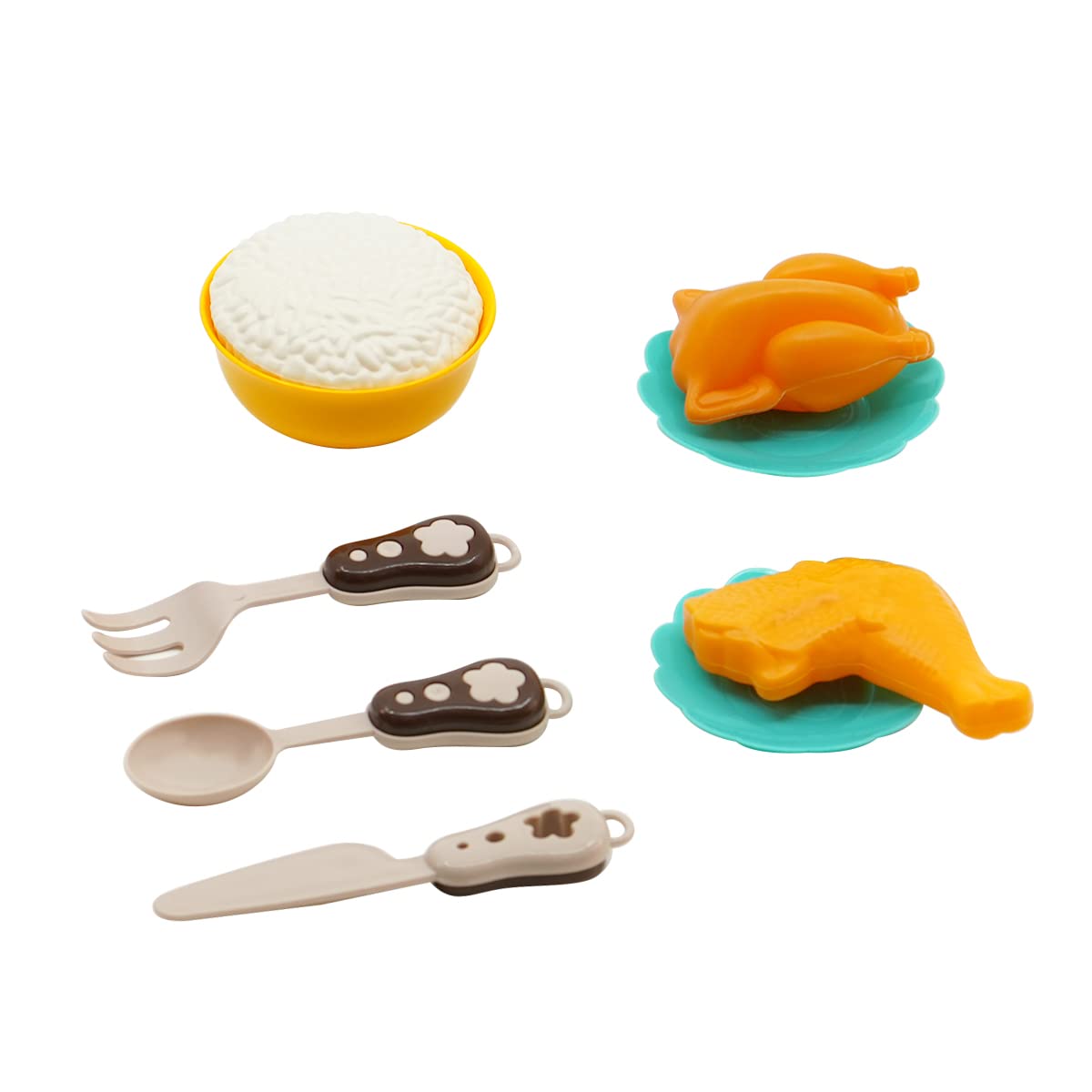 11Pcs Pretend Play Mini Rice Cooker Set With Smoke