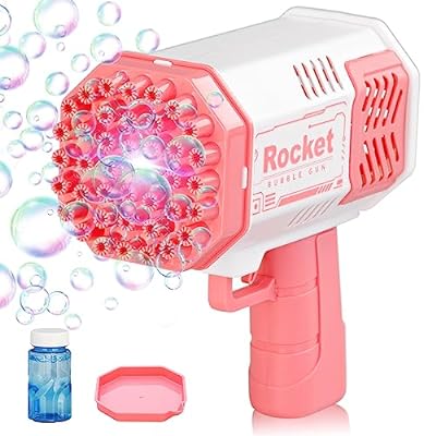 40 Holes Mini Space Rocket Bubble Gun