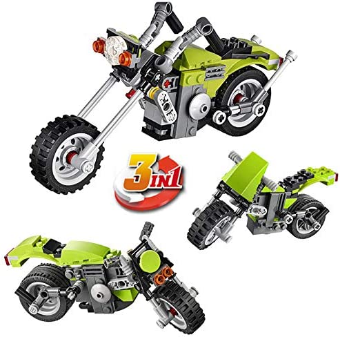 Architect Series 3 in 1 Harley Cruiser Building Block Brick