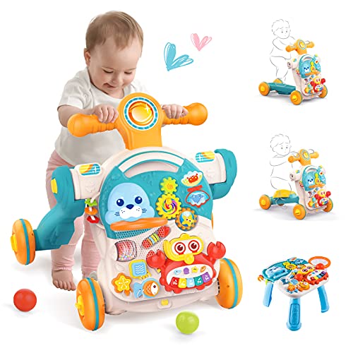 4in1 Multi-functional Baby Musical Walker - Green