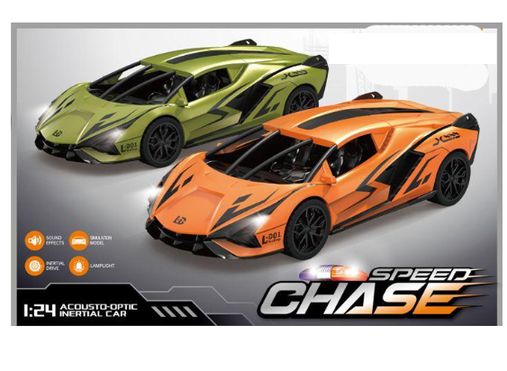 1:24 Acoustio-Optic Inertial Car - 1Pc