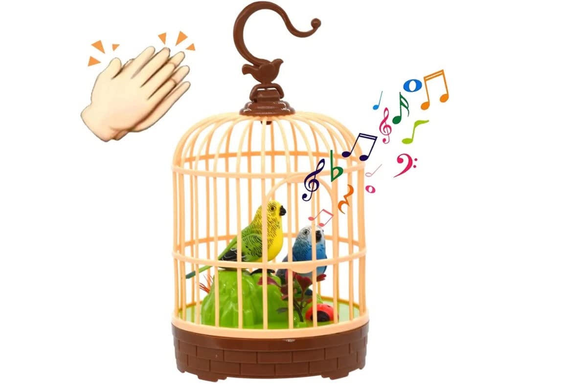 Electric Beautiful Parrot Cage With Chirping Music