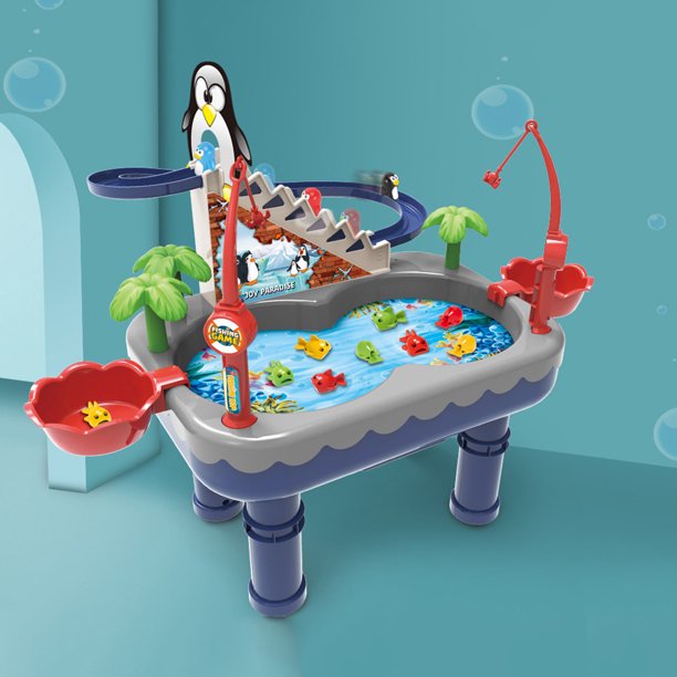 2 in 1 Penguin Slide & Fishing Game Set