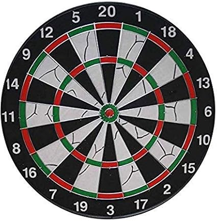 Professional Double-Sided Dart Board - 6 Steel Tip Darts