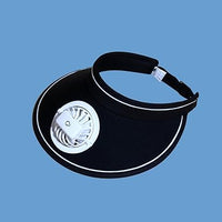 Rechargeable Rotating Fan Hat With Light