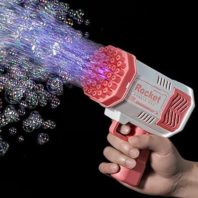 40 Holes Mini Space Rocket Bubble Gun
