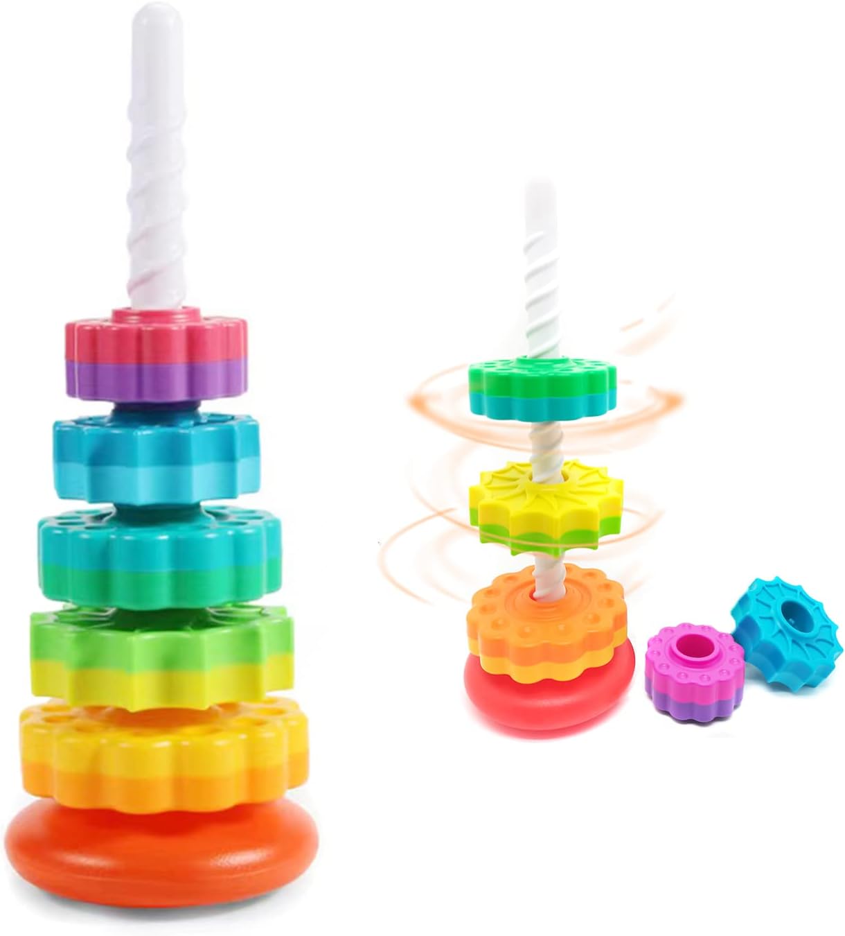 Montessori Rainbow Stacking Tower