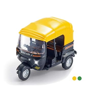 1:14 Diecast Mini CNG Auto Rickshaw Model
