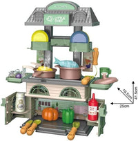 2-in-1 DIY Play House Villa & Kitchen