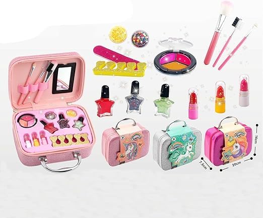16Pcs Princess Unicorn Realistic Makeup Bag