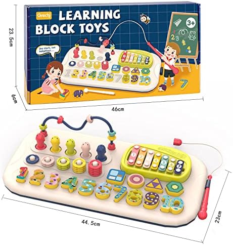 7in1 Multi-Functional Montessori Puzzle Stacking Block Toy