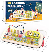7in1 Multi-Functional Montessori Puzzle Stacking Block Toy