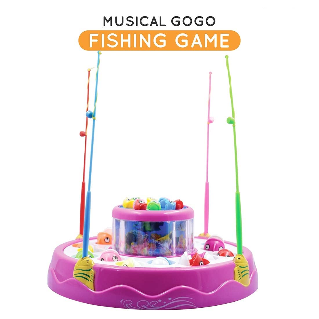 Electric Musical Two Pond Rotation Fishing Game