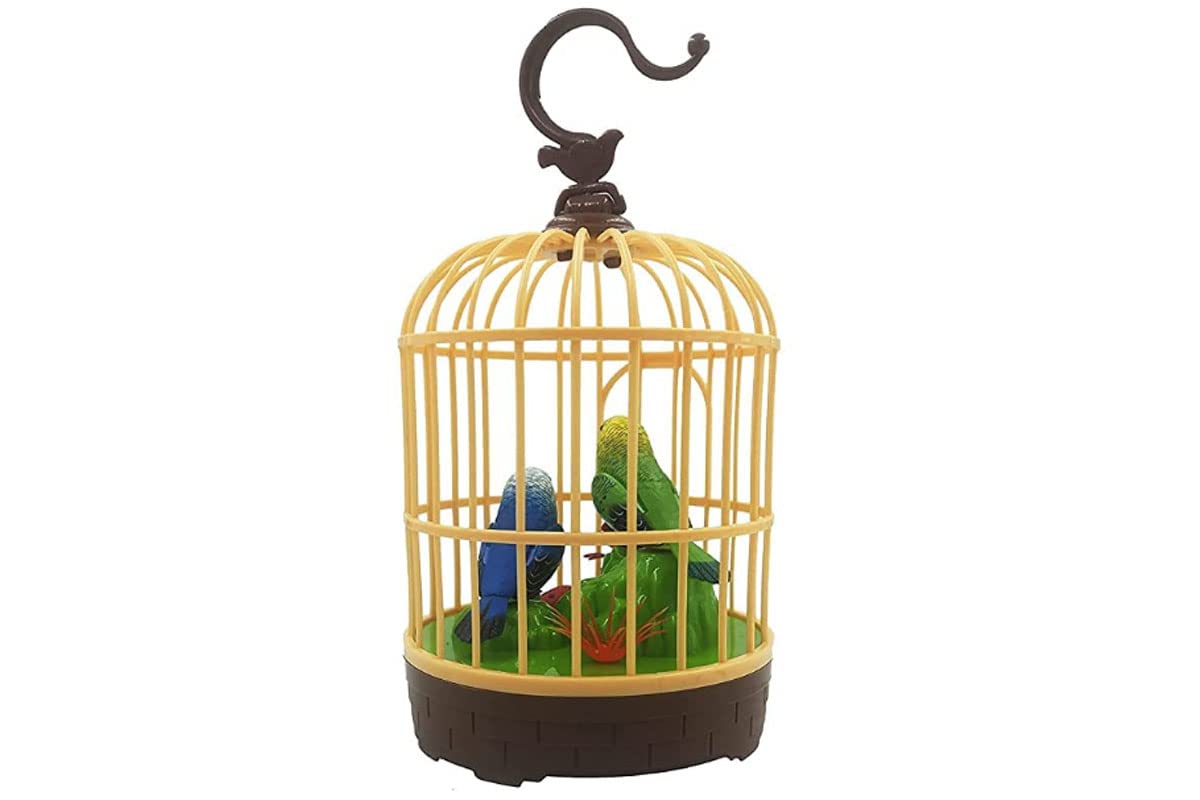 Electric Beautiful Parrot Cage With Chirping Music