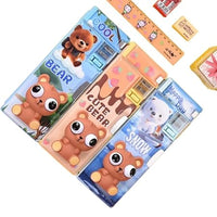 3D Bear Squishy Pop Eyes Magnetic Geometry Box