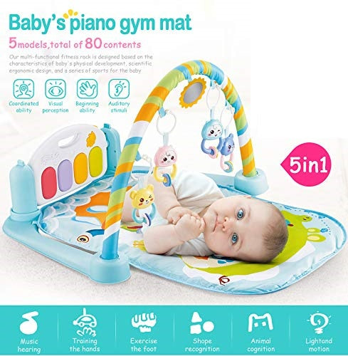 5in1 Baby's Piano Gym Mat