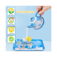 18Pcs Snow Beauty Metal Tea Set For Kids