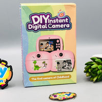 Kids Cute Panda Themed Instant Digital Print Camera - Blue