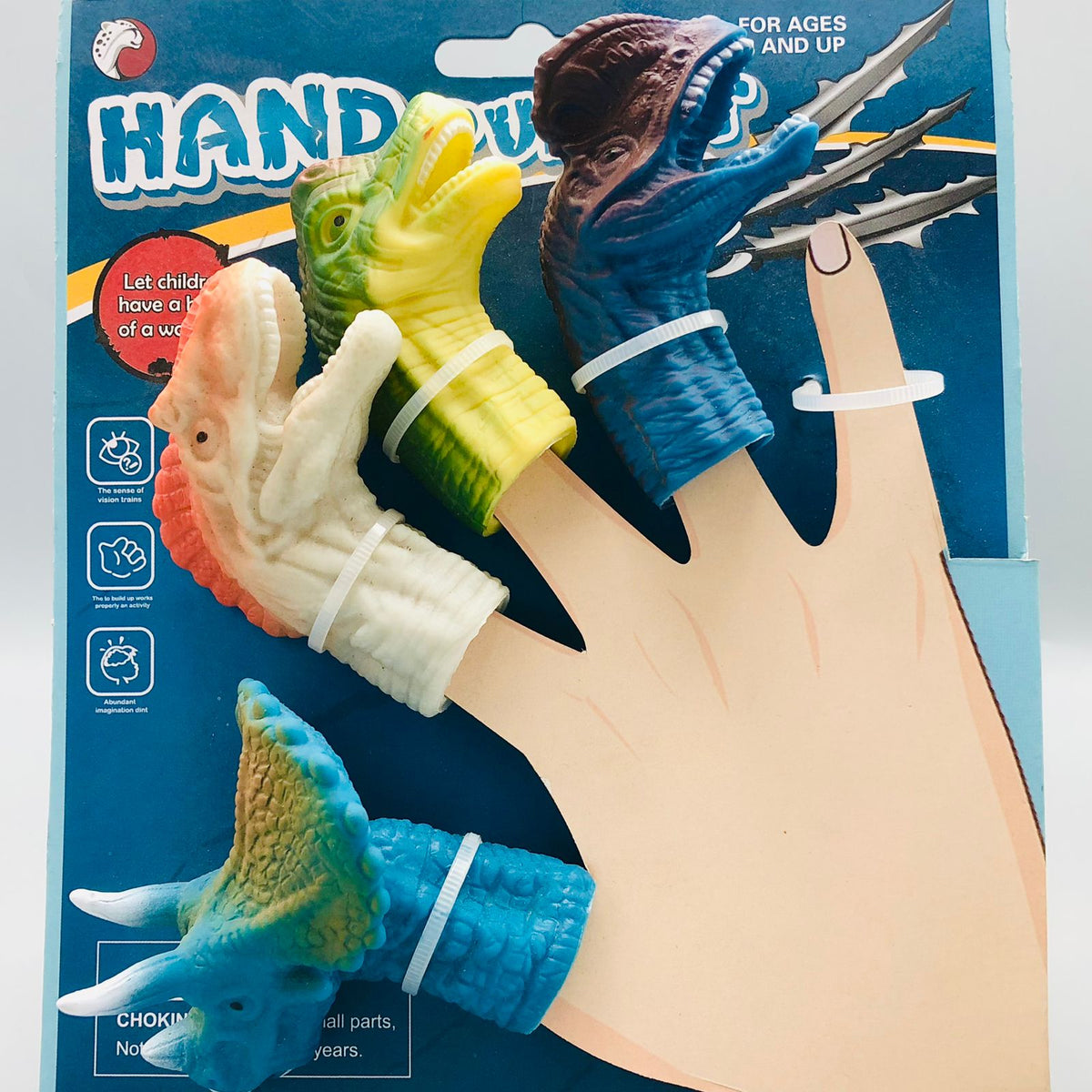 Mini Dinosaur World Finger Puppet - 4Pcs