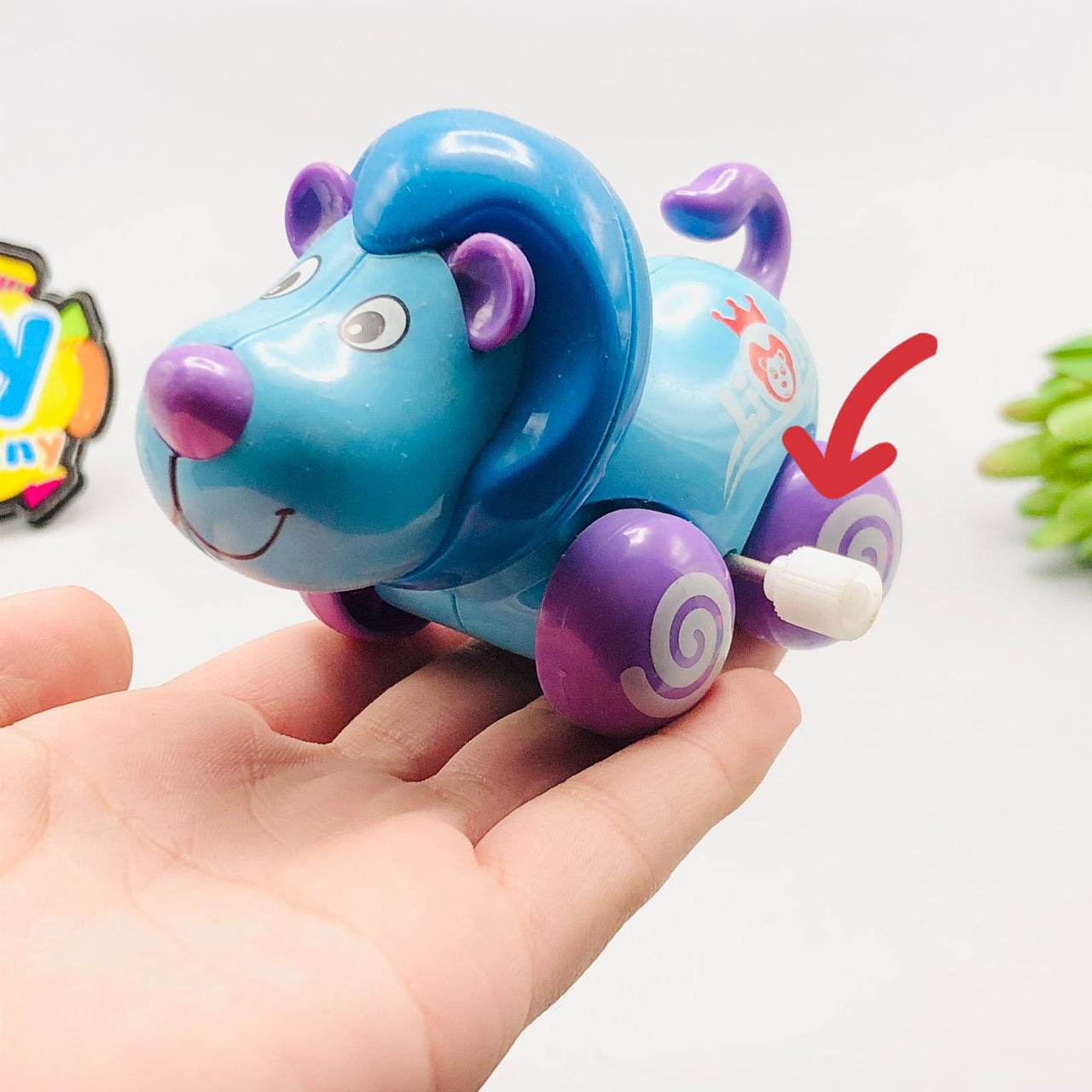 1Pc Mini Inertial Lion Toy - Minor Fault
