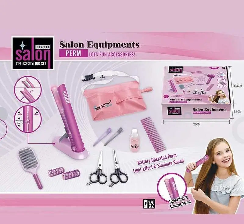 13Pcs Pretend Play Salon Equipments For Girls