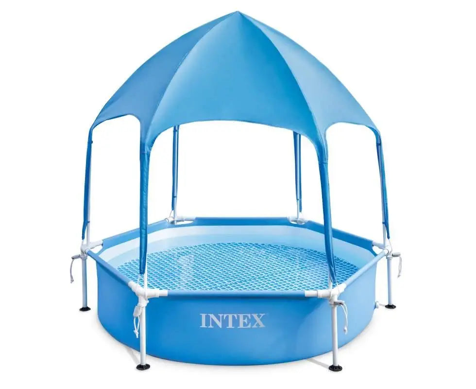 INTEX Canopy Round Metal Frame Pool (183x38cm, 700l)