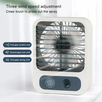 Rechargeable Touch Cooling Desktop Spray Fan