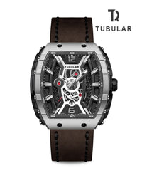 TUBULAR Leather Band Wrist Watch - Copy
