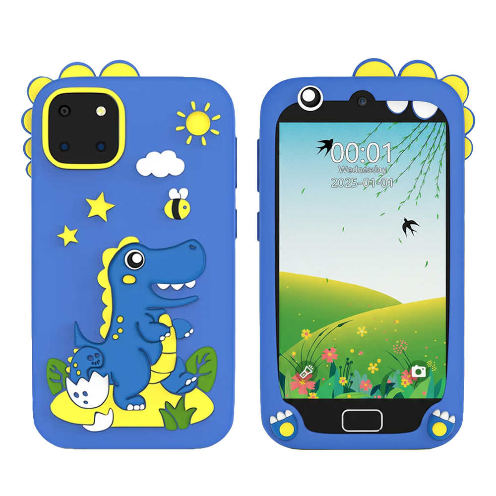 Kids High Quality Dual Camera Digital Touch Phone - Dinosaur