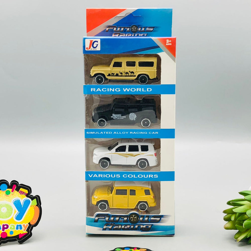 Diecast Mini Racing Cars Set - 4Pcs