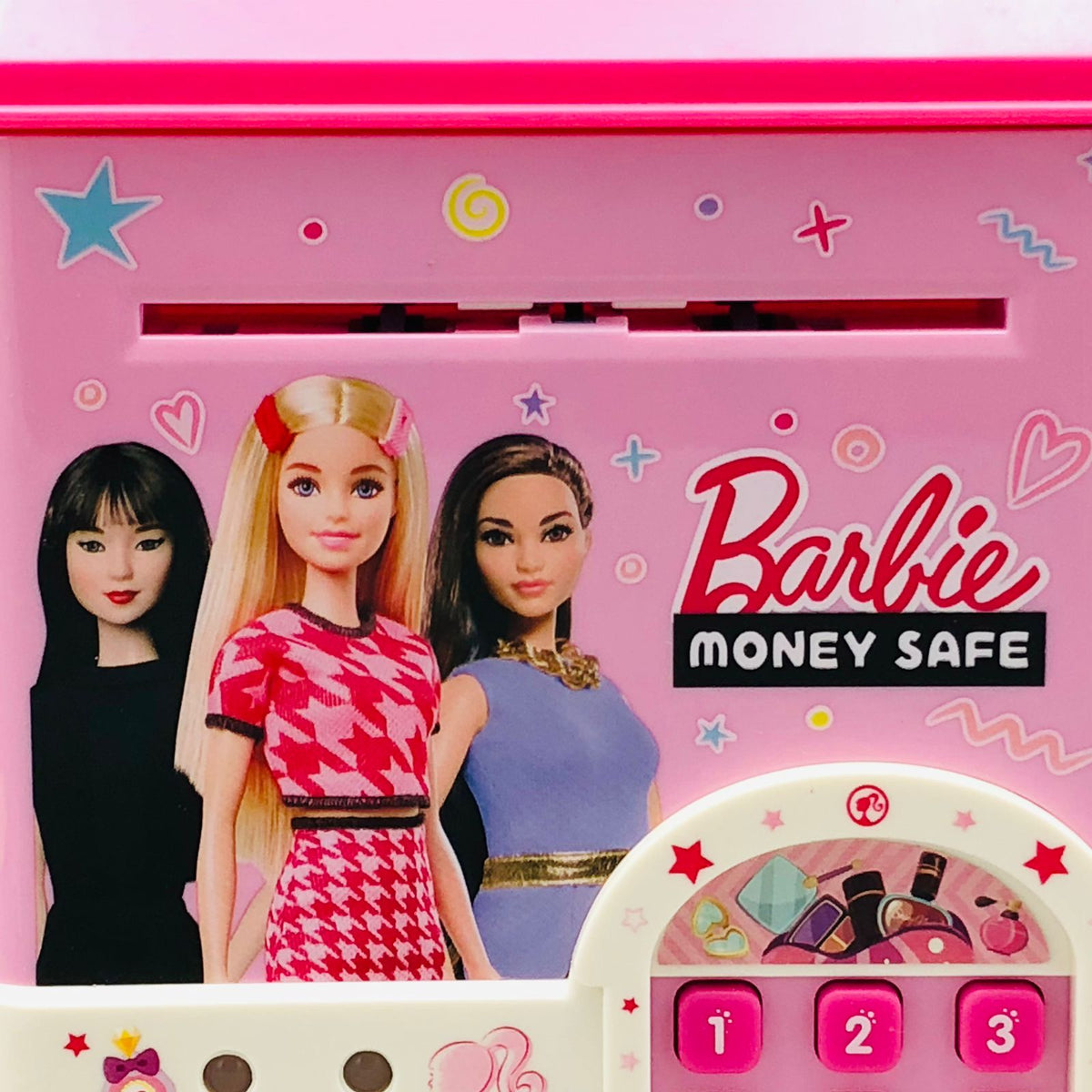 Barbie Fingerprint & Swipe Card Unlock Piggy Bank