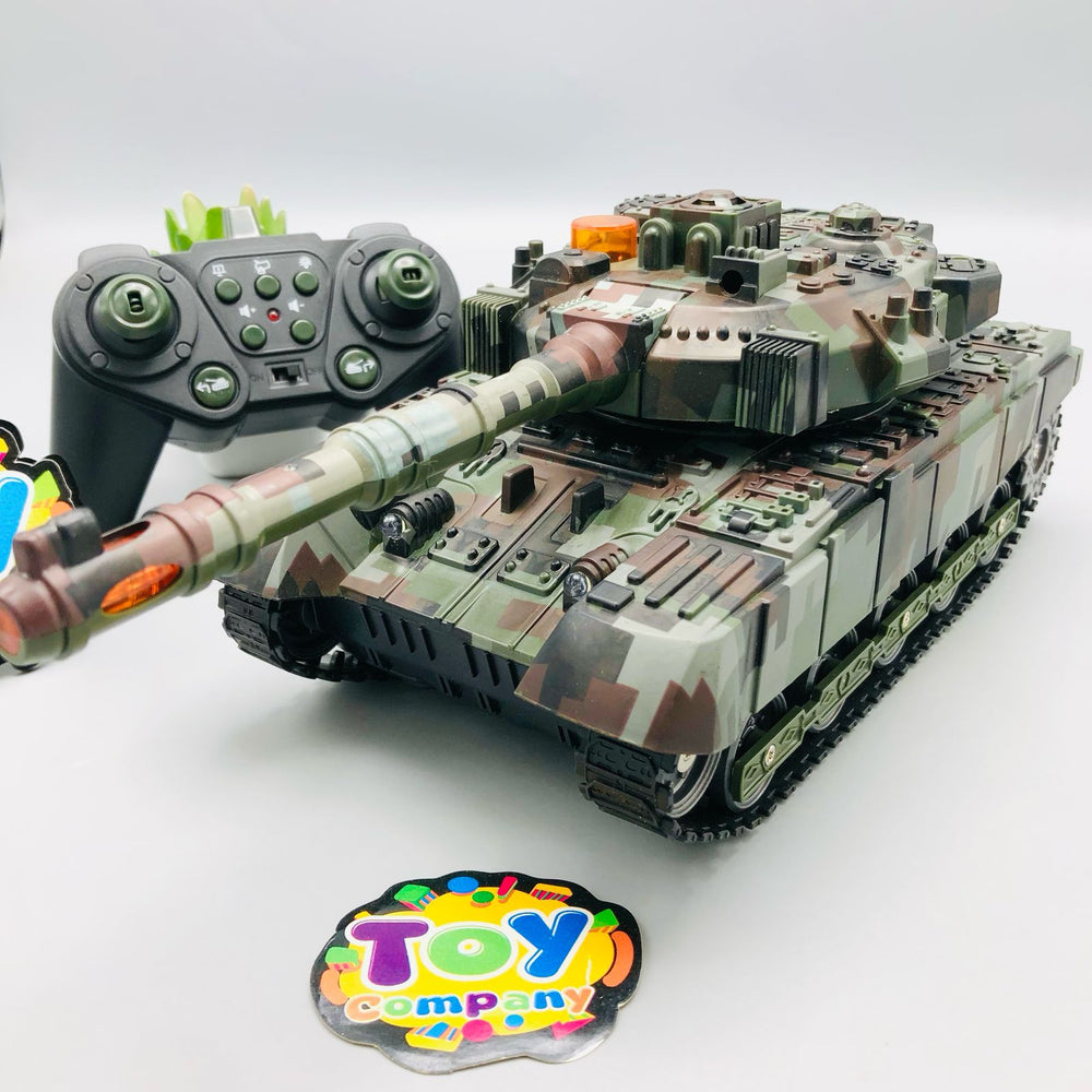 2.4GHz RC Military Tank Model With Lights