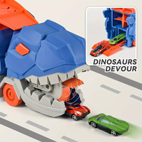 2in1 Foldable Dinosaur Truck - 2Pcs Cars