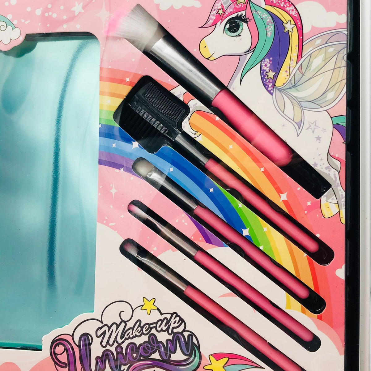 40Pcs Realistic Unicorn Cosmetic Suitcase