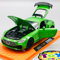 1:32 Diecast Mercedes AMG GT With Acrylic Display Box - Green