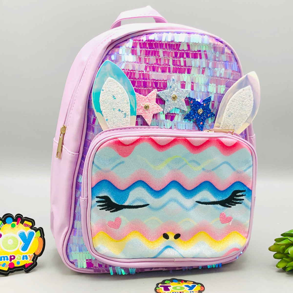 10* Inches Girls Fancy Unicorn Backpack - Purple